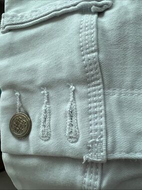 Laurie Felt White Straight Leg Jeans